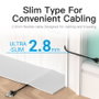 Vention Cable de red RJ45 Cat.6A plano de 8m Negro